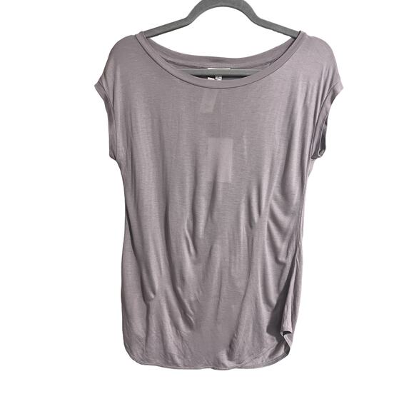 NWT Aritzia Wilfred Anvers  Ashen Open Back Tee XS - Picture 1 of 5